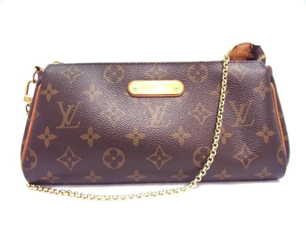 LOUIS VUITTON Eva Shoulder Pouch Clutch Party Bag Monogram